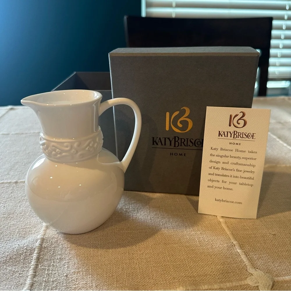 NWT Katy Briscoe | Bangles Bone China Hand Painted Creamer Pitcher $195